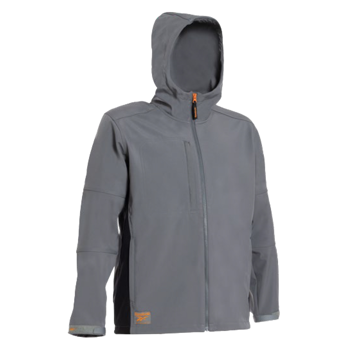 Grey Reebok workwear 3-layer softshell jacket